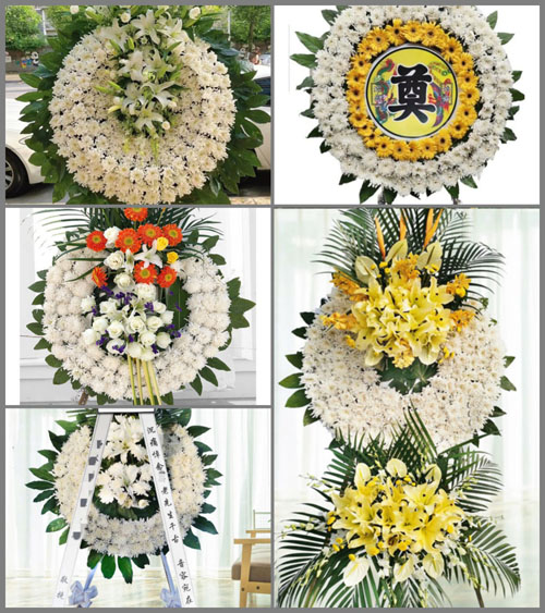 山东济宁任城区喻屯镇后周村花圈速递